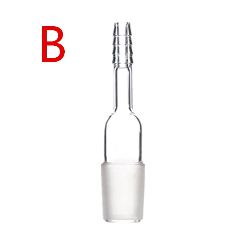 1pcs 14/19/24/29 glass bent Adapter /mouth/Stopper exhaust connection lab glassware Outer diameter 10mm Inner hole 4mm lab glass supplies,lab glass adapter,lab bottle stopper