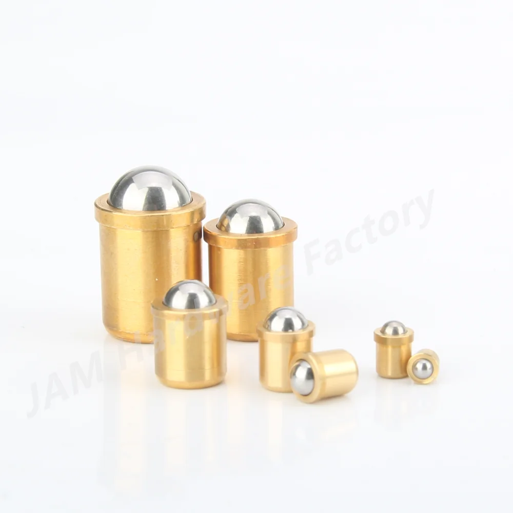 Stainless Steel Knurled Plungers MJ410 Stainless Steel/ Brass Ball Plunger Spring Plungers Smooth Model