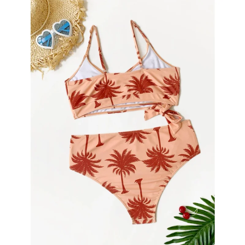 Swimwear for Pregnant Women Two Piece Bikini Set Maternity Tankinis V Neck Bow Swimsuit Beachwear Bathing Suit for Pregnancy
