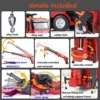 HUINA 1/18 Scale 1362 Plastic Remote Control Fire Fighting Truck 2.4G 9CH Sprinkler Car Red Radio Remote Control Toy Model 5
