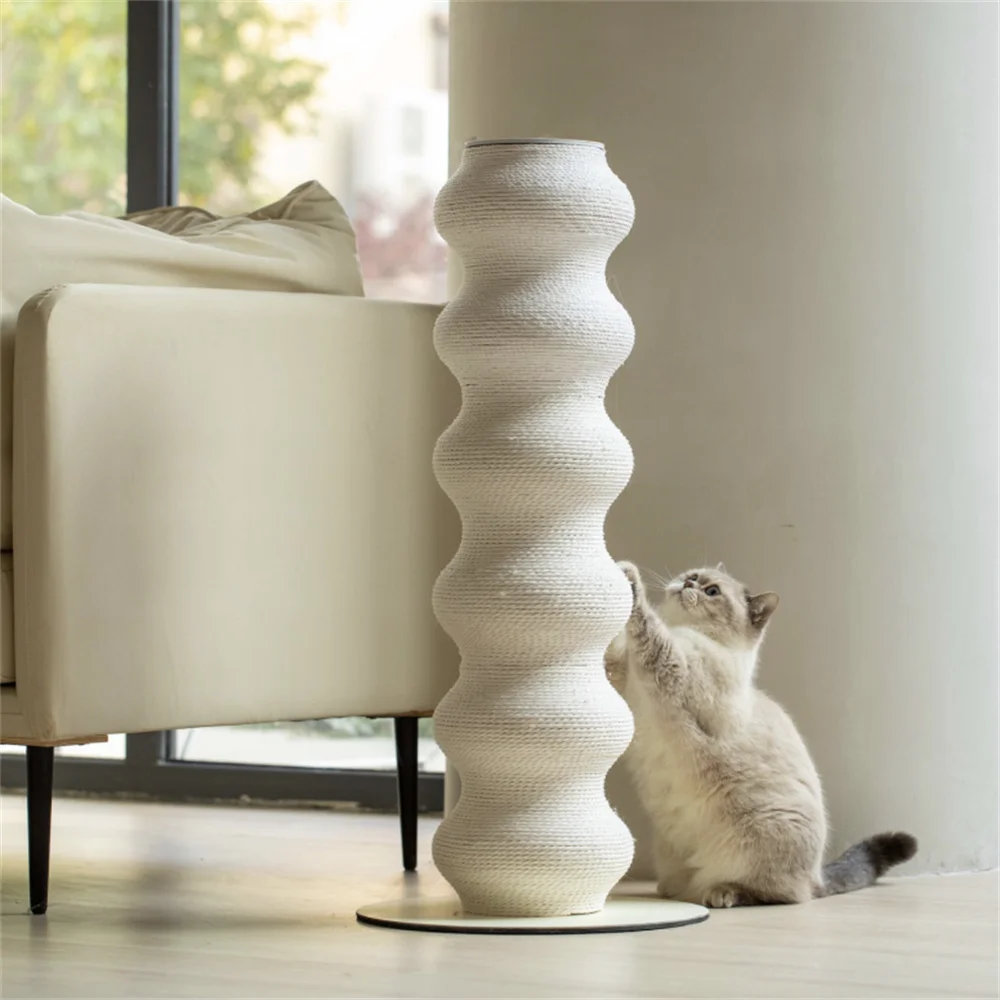 XXL Kratz-und Kletterbogen für Katzen aus robustem, umweltfreundlichem Rattan–zum Klettern, Schärfen der Krallen und Entspannen – Detail 4