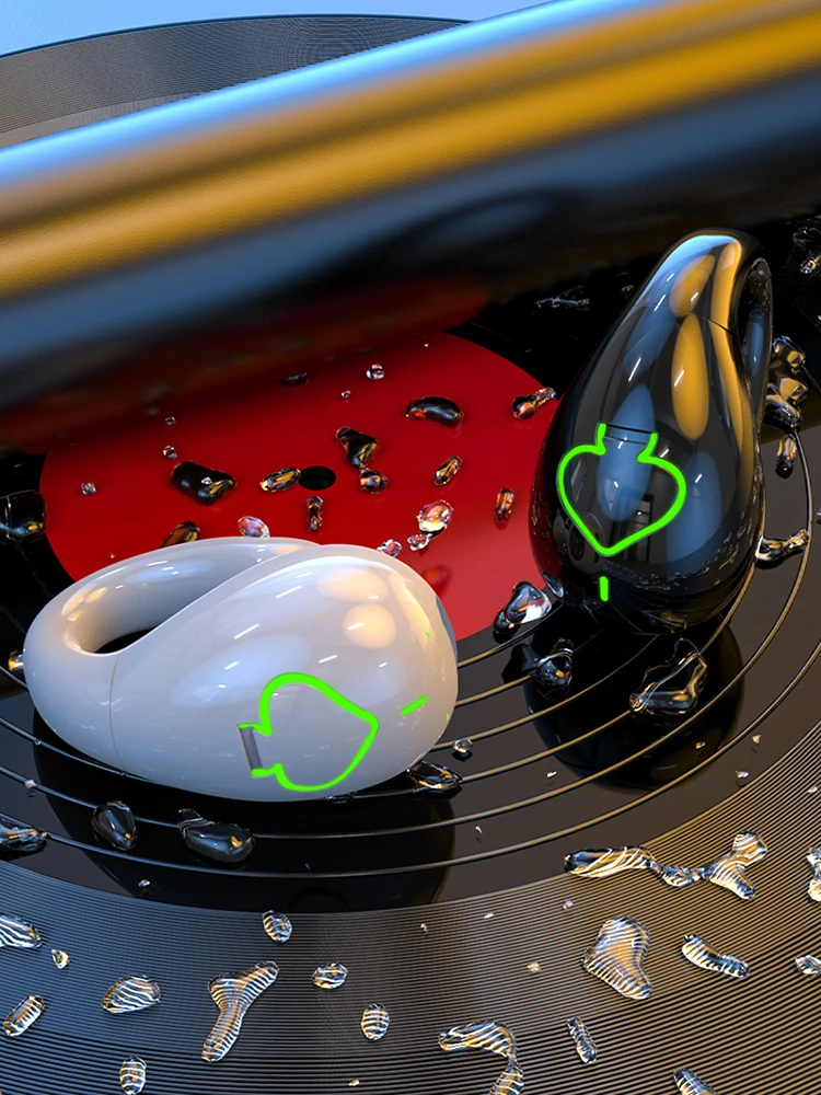 Bone Conduction Earphone bluetooth V5.3 Low Latency 13mm Dynamic Driver HiFi Stereo