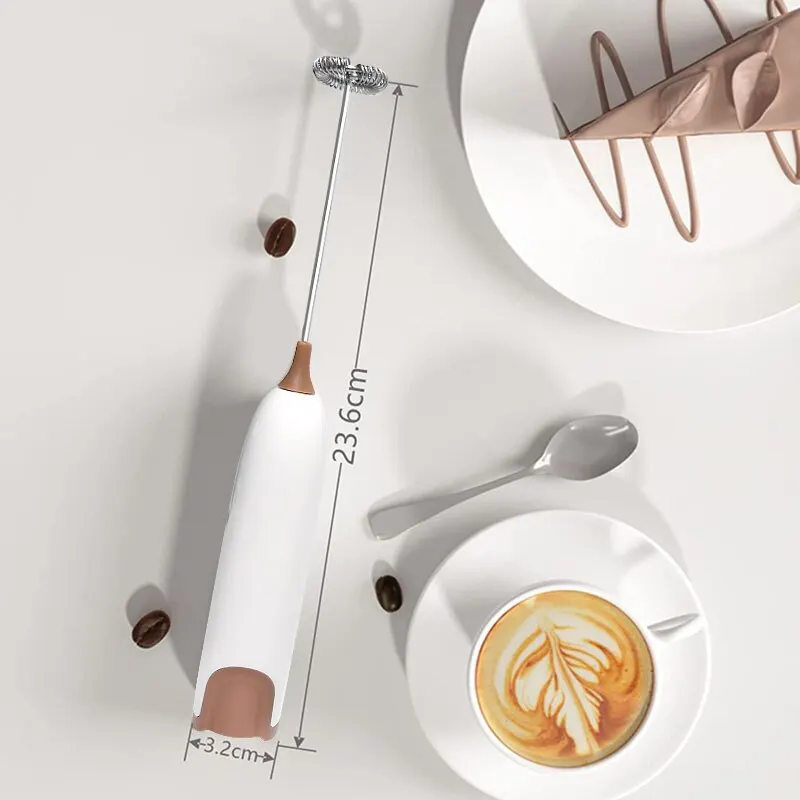 Milk Frother Mini Handheld Wireless Coffee Cream Frother