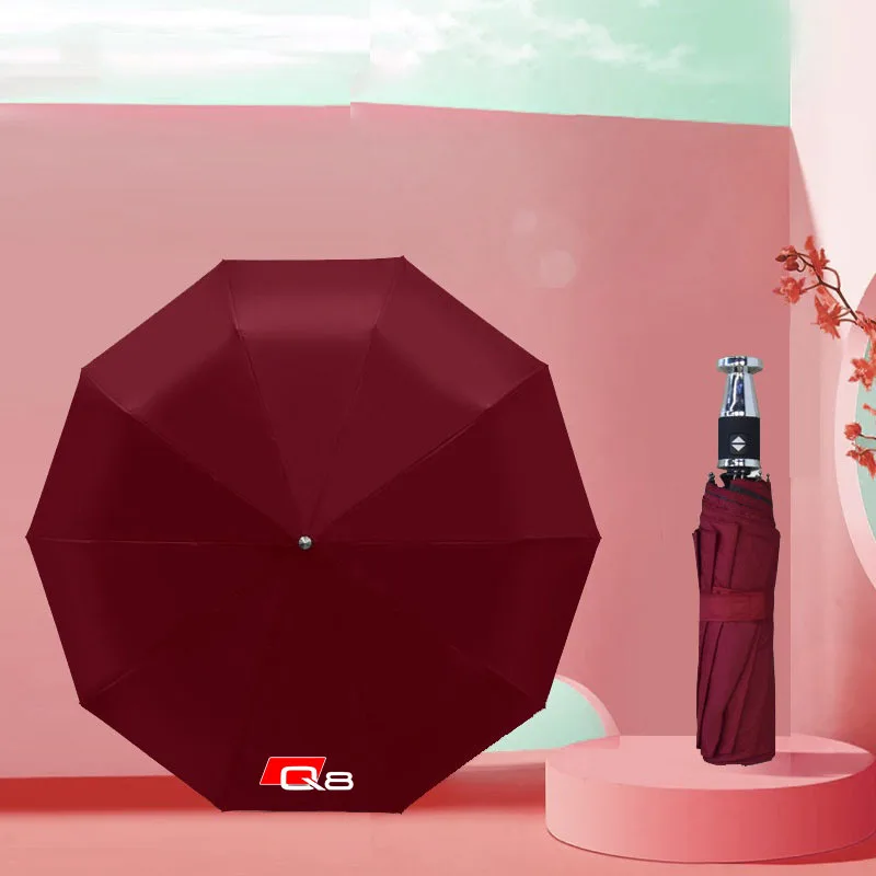 Car Folding Umbrella Portable Automatic Sunshade For Fiat AUDI Q8 Car Accessories