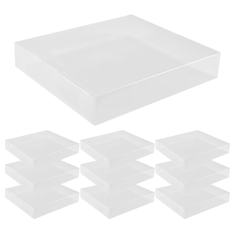 Clear CD Display Box Single Music CD Card Storage Protective Case Album Dust Cover