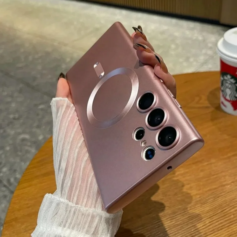 Luxury Matte Magnetic Soft Silicone Case