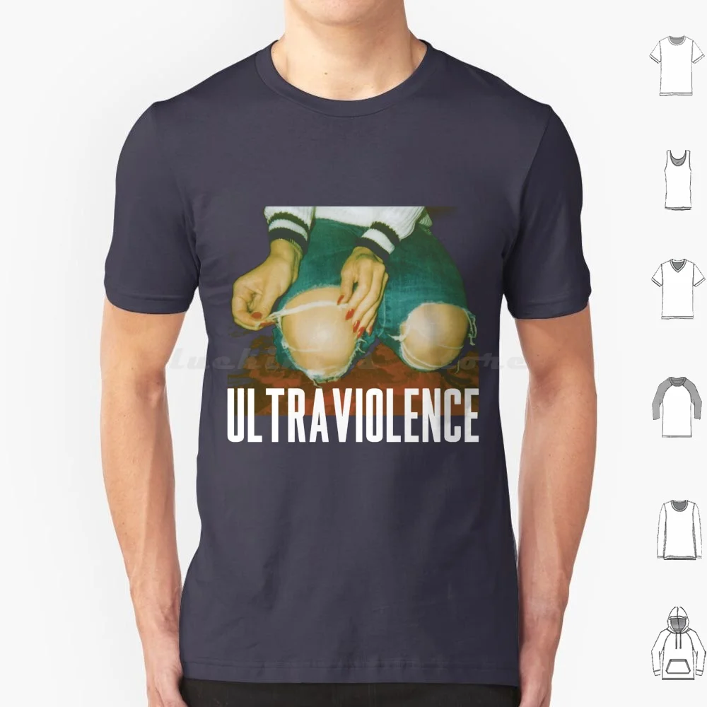 Maglietta Ultraviolence Cotone Uomo Donna Stampa Fai Da Te Lana Lana Del Rey Delrey Album Vintage Tumbl