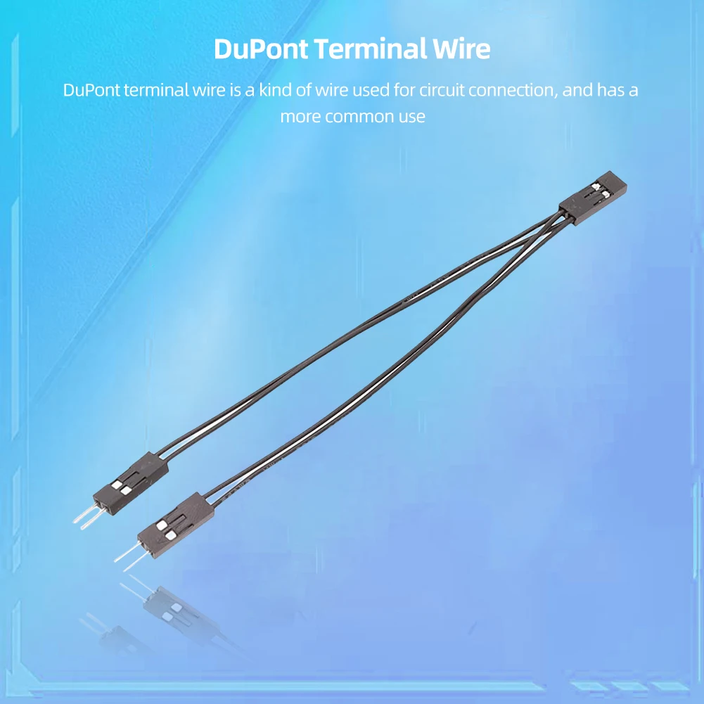 Copper 1 to 2 Double Adapter Cable for PC Motherboard Power