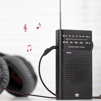 Portable Mini Radio Full Band FM/AM/SW Battery Operated Radio Player with Telescopic Antenna Emergency Radio Built-in Speaker 4