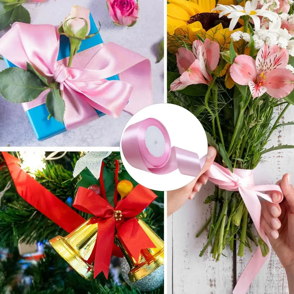 1 Roll 22m 4cm wide satin ribbon for wedding gift wrapping bouquets bow making decoration home decor, satin ribbons, ribbon decoration, ribbon supplies, satin ribbon