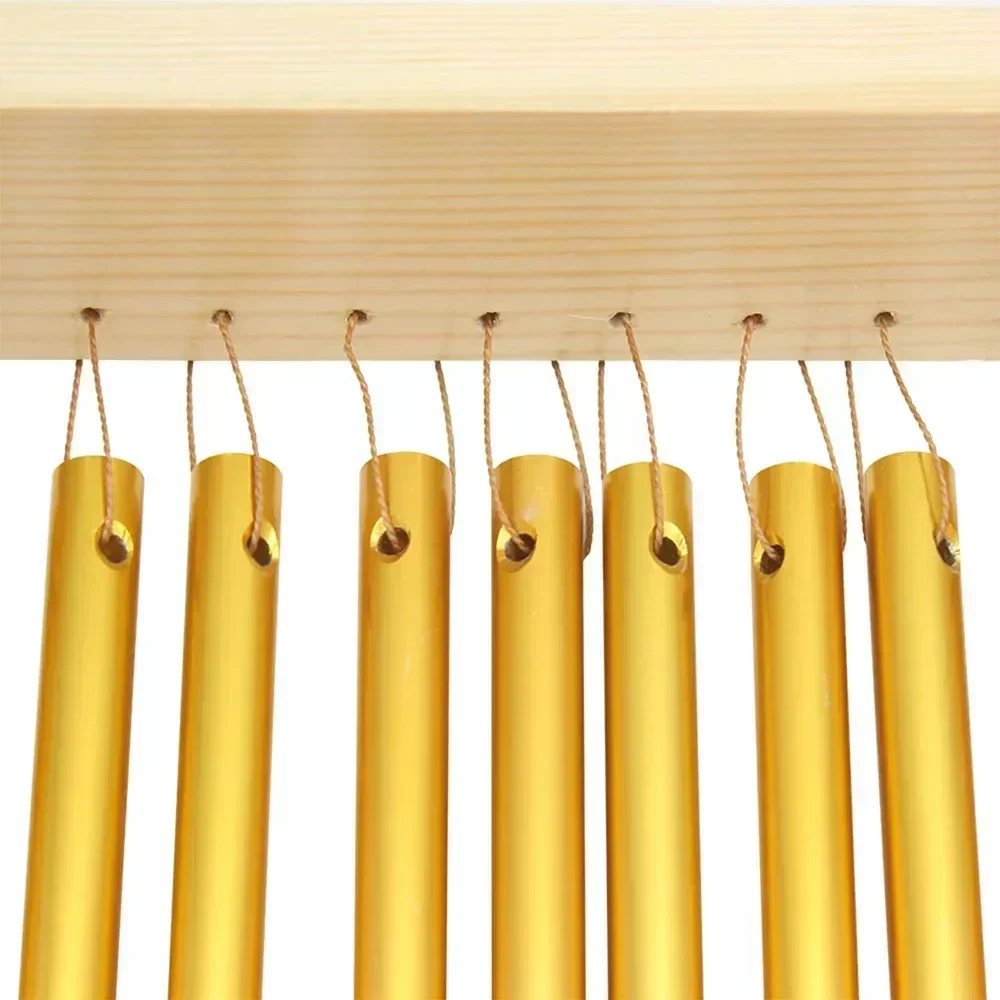 Wind chime stand standing wooden frame playing wind chime 20 tone with stick percussion instrument decoration