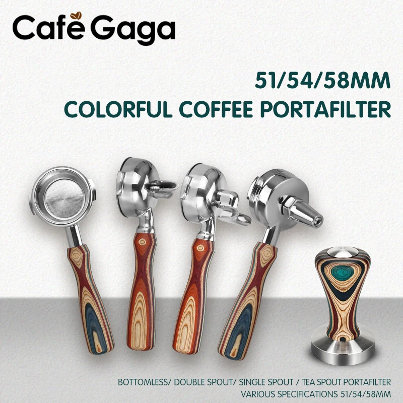 ステンレス鋼のダブルスパウトPortafilter,エスプレッソマシン