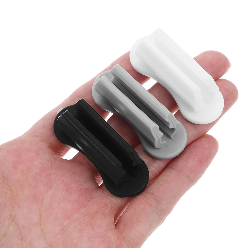 3pcs Self Adhesive Pen Holder Desk Pencil Kids Student Construction Office Ganizer Dual Slot Silicone Wall Car Monitor Clip 