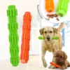 Pet Dog Chew Toy for Aggressive Chewers Treat Dispensing Rubber Teeth Cleaning Toy Squeaking Rubber Dog Toy Toys for Dogs 1Pc 1