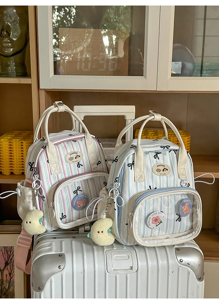 Kawaii Pastel Grid Harajuku Ita Tote Bag