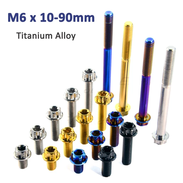 m10 x1.5 Stud (45mm) 20-10-15mm - Titanium MTB & Motorcycle Parts and Bolts