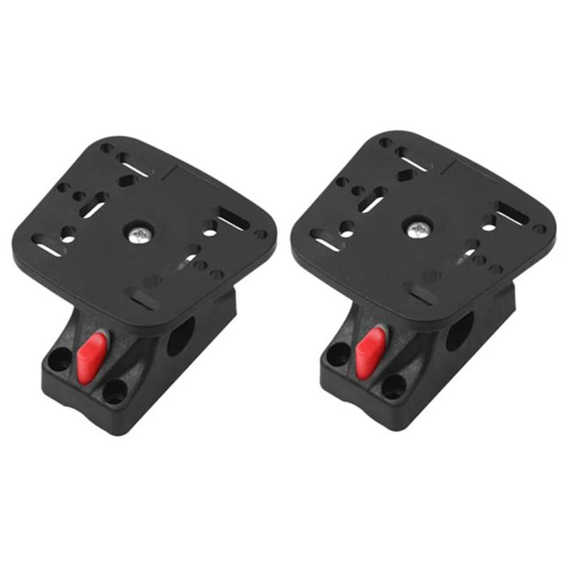 

2 Pcs Universal Marine Electronic Fish Finder Mount Fishfinder GPS Plate Rotating Boat Supporter