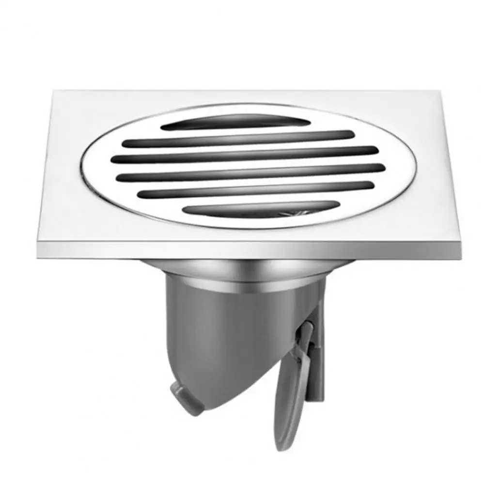 Thickened Shower Floor Drain Hollow Out Panel Anti-smell Practical Shower Floor Drain Backflow Preventer Valve Sewer Core