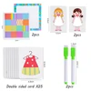 Kids Color Shape Matching Logical Thinking Board Games Montessori Painting Toy Tailor Master Battle Game Funny Interactive Toys 6