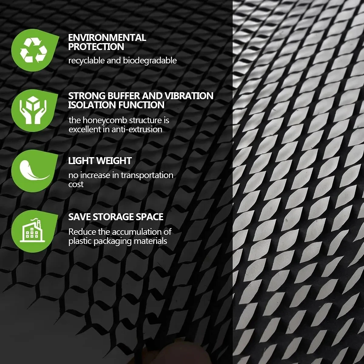 벌집 종이, 운송, 선물 포장, 쿠션 환경 친화적 재료 재활용 가능, 5m