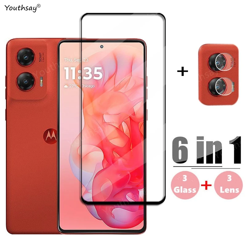 

Full Cover Glass For Motorola Moto G Stylus 5G 2024 Tempered Glass Screen Protector HD Protective Phone Lens Film Moto G Stylus