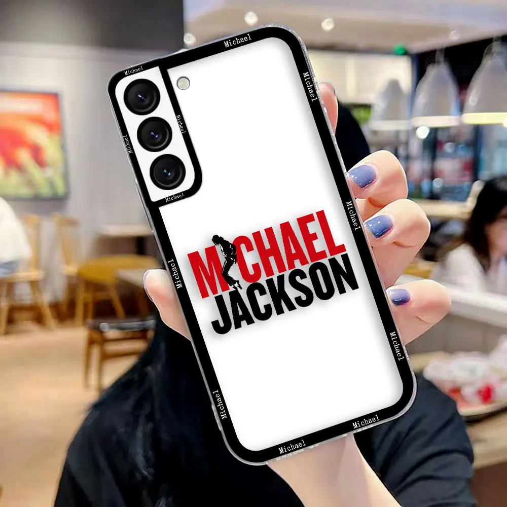 Crystal Clear Phone Case with Michael Jackson Dancer Design