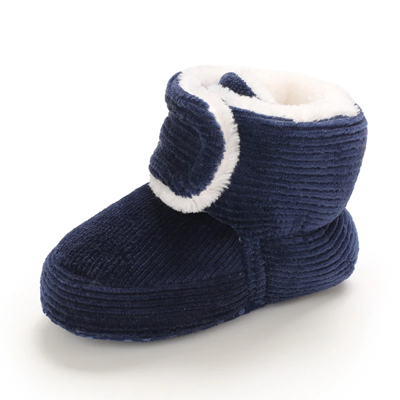 Winter Baby Baumwolle Schuhe Dicke Plüsch Schnee Stiefel Weiche Casual Wanderschuhe für 0-18 Monate Alt Bequeme Kleinkind Schuhe – Detail 7
