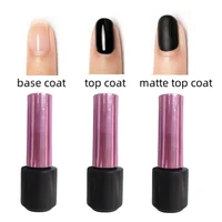 8ml*3pcs Functional Gel Nail Art Set with Base Coat,No-wipe Top Coat  and Matte Top 1