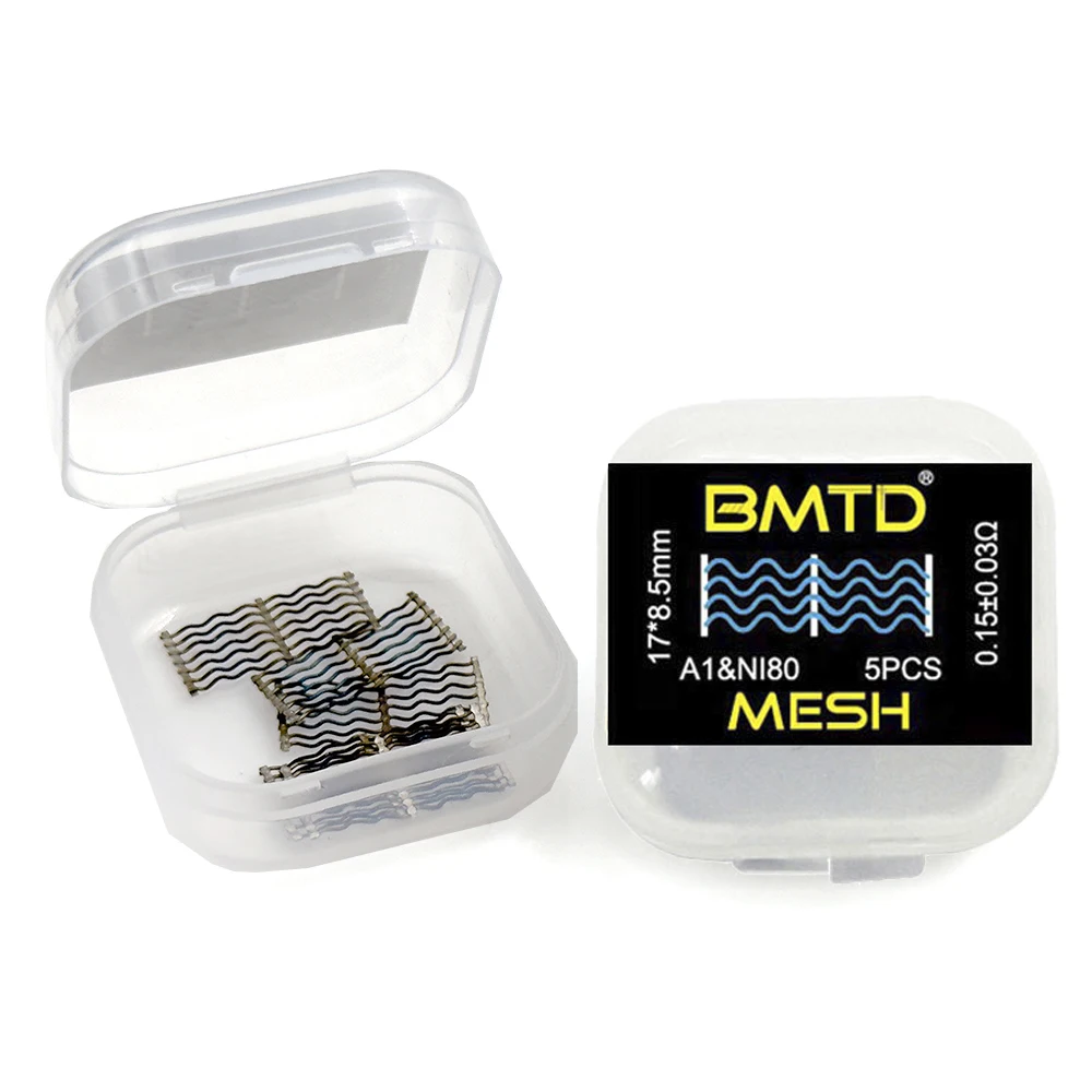 

5pcs/box Kylin M Pro Mesh Coil PreBuilt Coils 0.15Ω KA1 NI80 Mesh Style Heating Wire For Kylin M Wotofo Profile M RDA