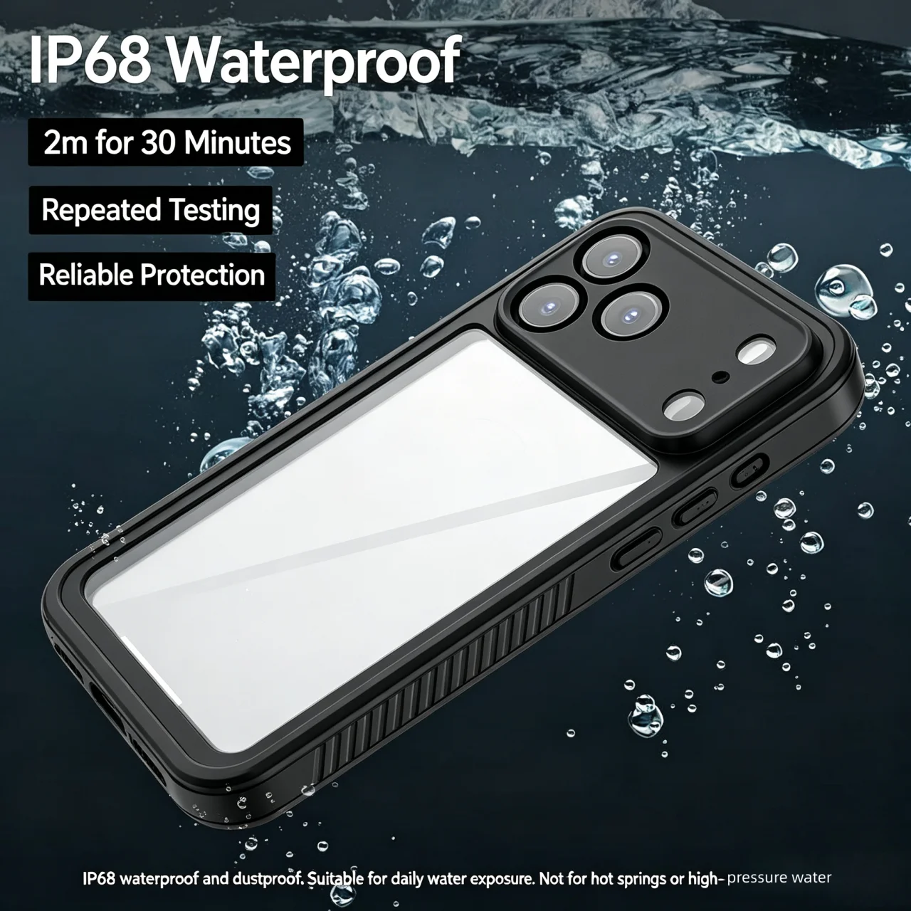 Outdoor Waterproof and Shockproof Protective Phone Case - 360° Full Body Dust Cover