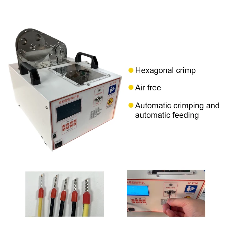 BORX 0.5/0.75/1.0/1.5/2.5 Tube Type Terminal Crimping Machine European Pin Type Terminal Stripping And Playing Machine