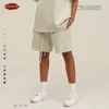 ZODF 2023 Summer Men Heavy Weight 425gsm Cotton Shorts Unisex Women Loose High Street Comfortable Solid Pants Streetwears HY0495 3