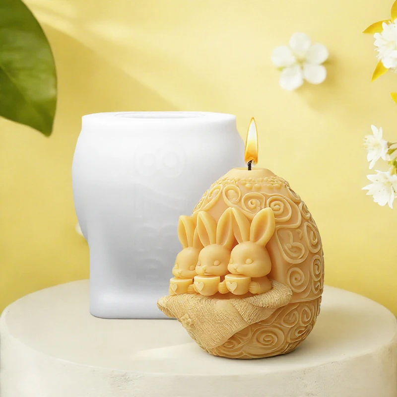 Easter Bunny Candle Mold 4