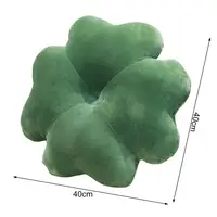Ornamental Four-Leaf Clover Plush Pillow Wide Use Throw Pillow Ultra Soft Plush Seat Cushion Household Accessory 1