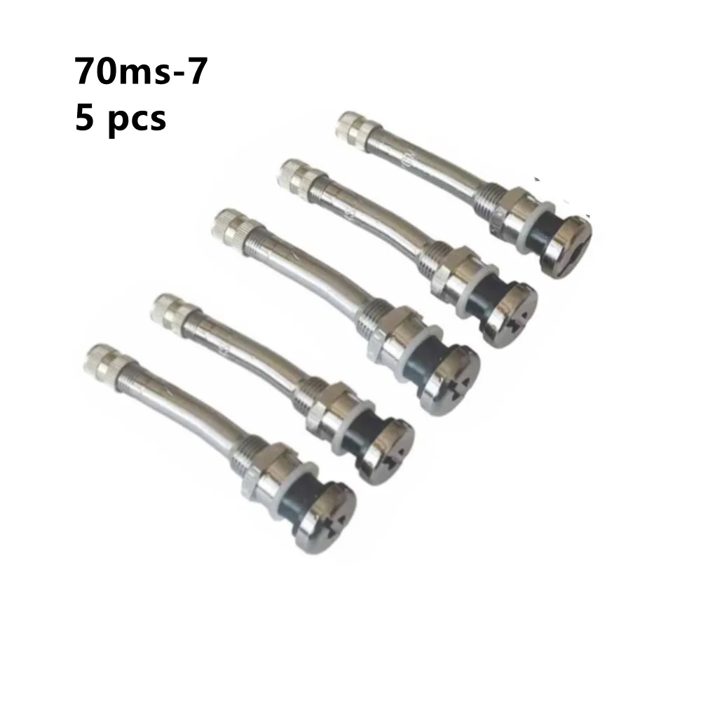 70ms-7 Valve Stem For Bus Truck Vacuum Tire Valve Nozzle 5 Pcs Aluminum Tubeless Stems For Large Car