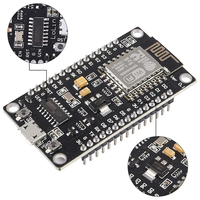 NEW-6Pcs  MCU V3   ESP8266 ESP-12F Wifi   (CH-340 )