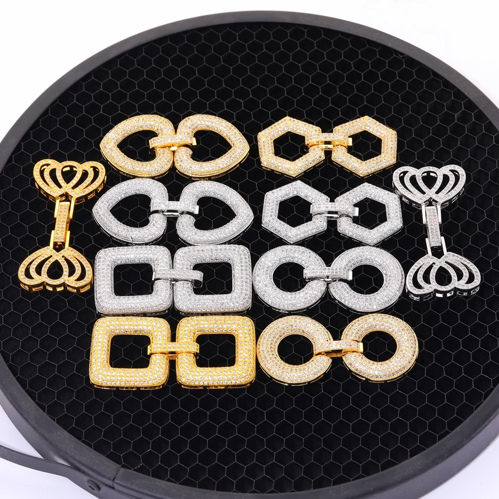 Juya DIY 18 Karat echt vergoldet cz Befestigungs schlösser Stecker Verschluss Verschlüsse Zubehör für hand gefertigte Perlen Perlen Schmuck herstellung – Detail 22