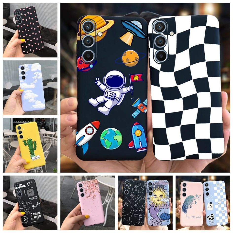 Per Samsung A34 A54 5G Custodia Cute Astronaut Slim Phone Cover Per Samsung Galaxy A24 4G Fundas A 24 A 34 A 54 Galaxya54 2023 Custodie