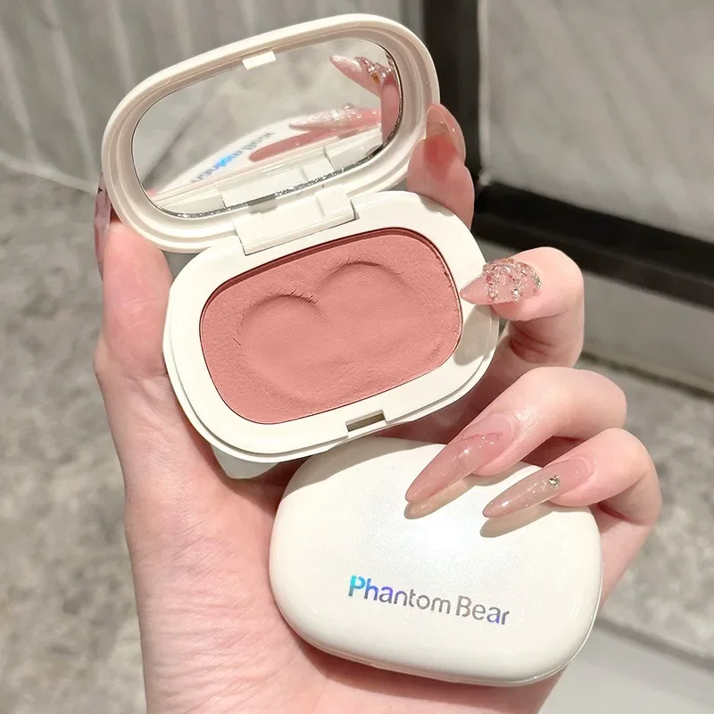 Face Blusher Matte Natural Cheek Tint Brighten Face Contouring Waterproof Cosmetics Blush Powder Soft Female Makeup 1pcs powder blusher,blush powder,facial blusher