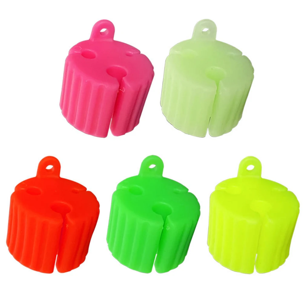 Fishing Rod Fixed Ball Anti-Collision Fastener Binding Clip Portable Silicone for Fishing Rod Accessories