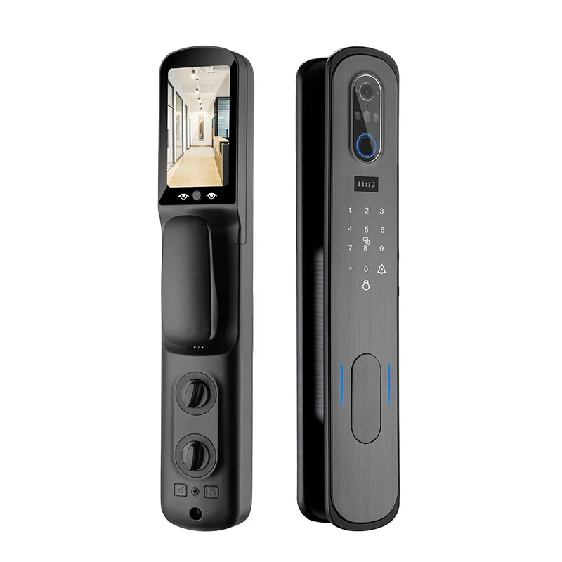 

3D face recognition lock anti-theft door full-automatic fingerprint lock remote intercom WiFi Tuya smart lock