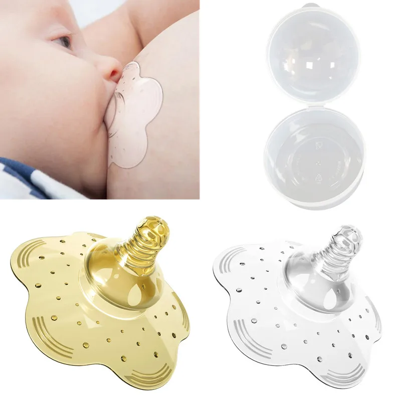 Silicone Nipple Protector Breastfeeding Anti-bite Nursing Pads Anti Overflow Breast Pads Mother Protection With Box breast pads milk pads silicone nipple protectors