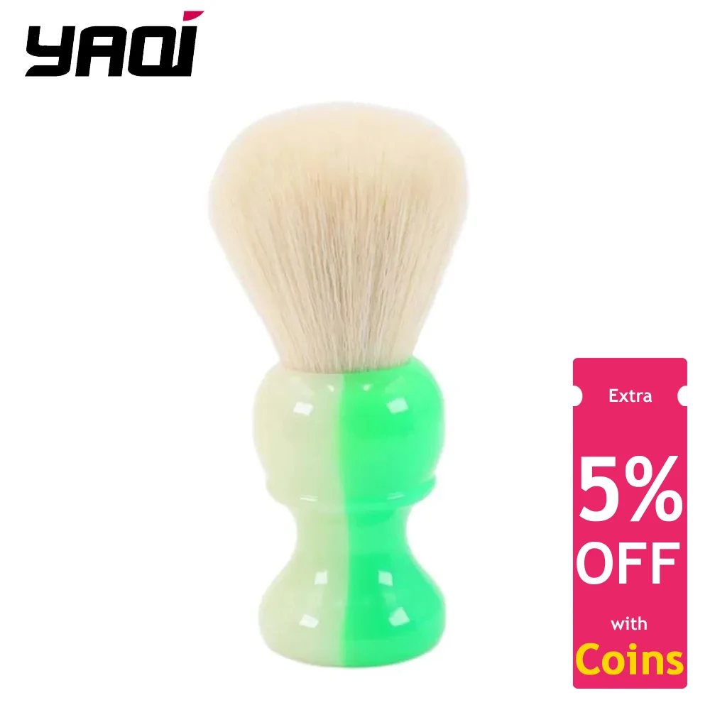 

YAQI JANUS BIFRONS 24mm Synthetic Cashmere Knot Mens Shaving Brush With Dark Seen Handle