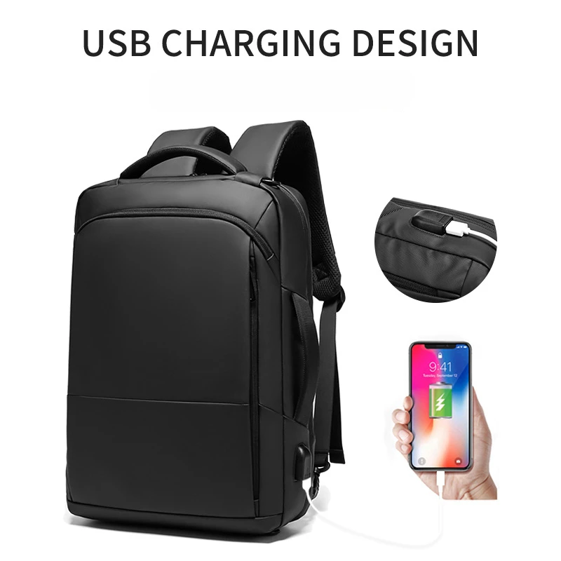New backpack men's leisure business commuting student schoolbag can crossbody computer bag lightweight backpack