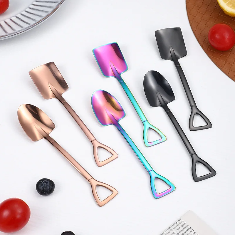 Demitasse Espresso Spoons,Stainless Steel Coffee Dessert Spoon Ice Cream Scoop for Stirring Drink Milkshake Kitchen Accessories