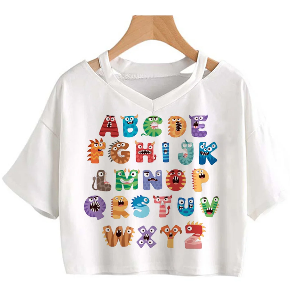 

Женская футболка с надписью «Все для алфавита», Y2K