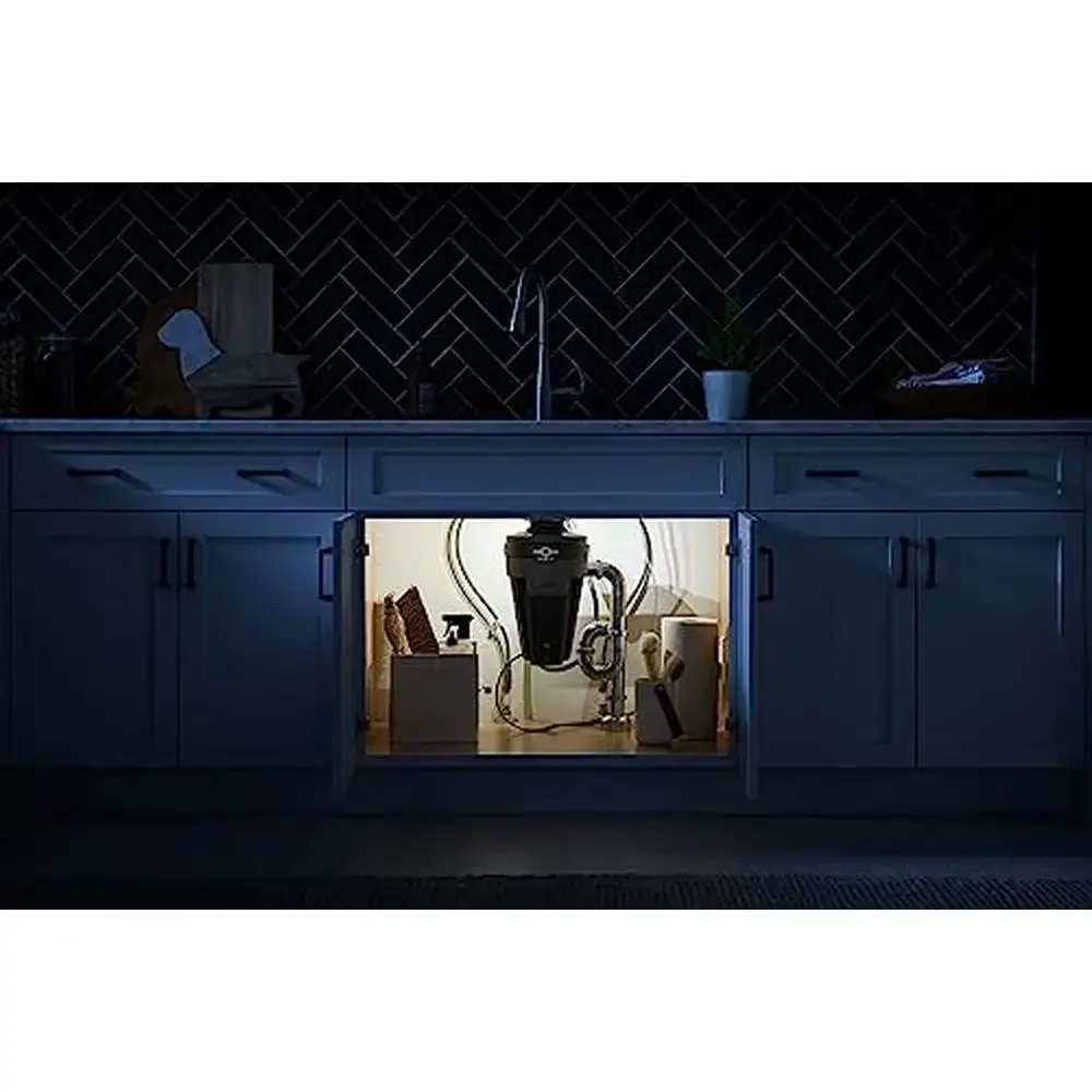 1 HP Chef Series Lighted Garbage Disposal Powerful 2,800 RPM Motor Easy Installation Integrated Lighting & Sound Reduction