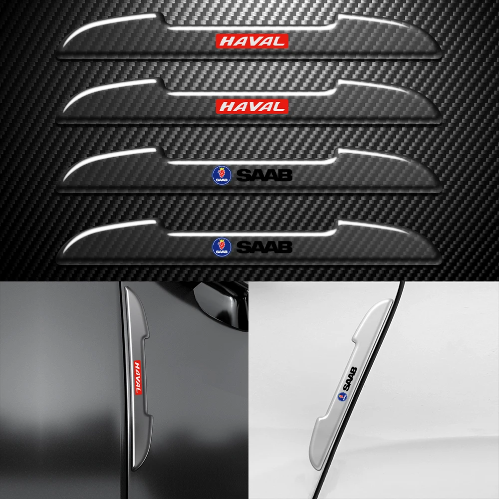 4Pcs Trasparente Car Door Edge Guard Strisce Anti-Collisione Adesivi In Gomma Per Nissan Nismo Gtr Tiida Leaf Versa Qashqai Juke