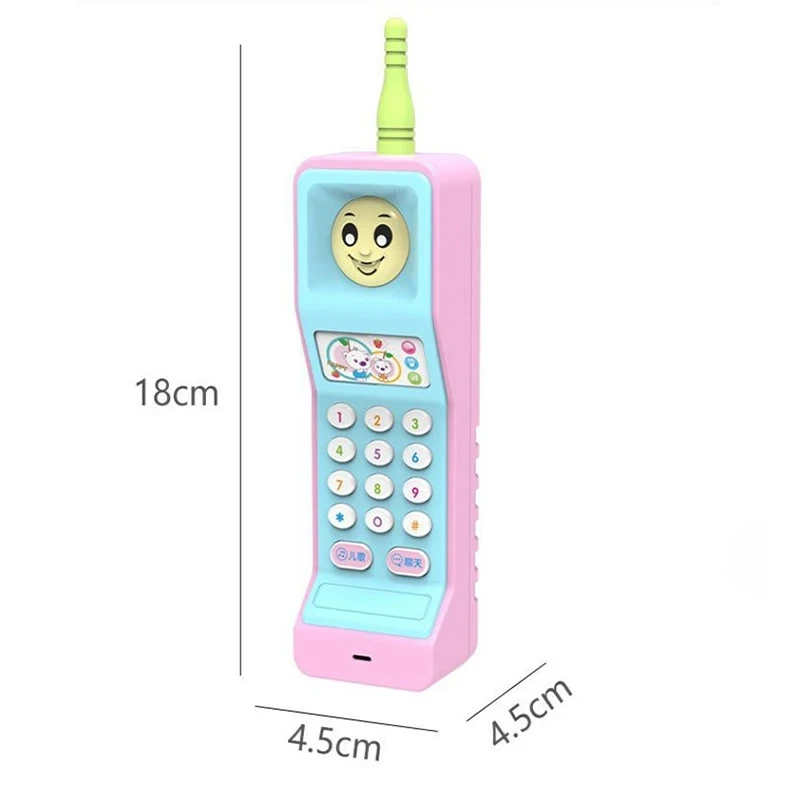Kids Puzzle Toys Childhood Cute Big Brother Cell Phone With Light Music Phone Toys Puzzle Early Learning Multifunctional Phone 6