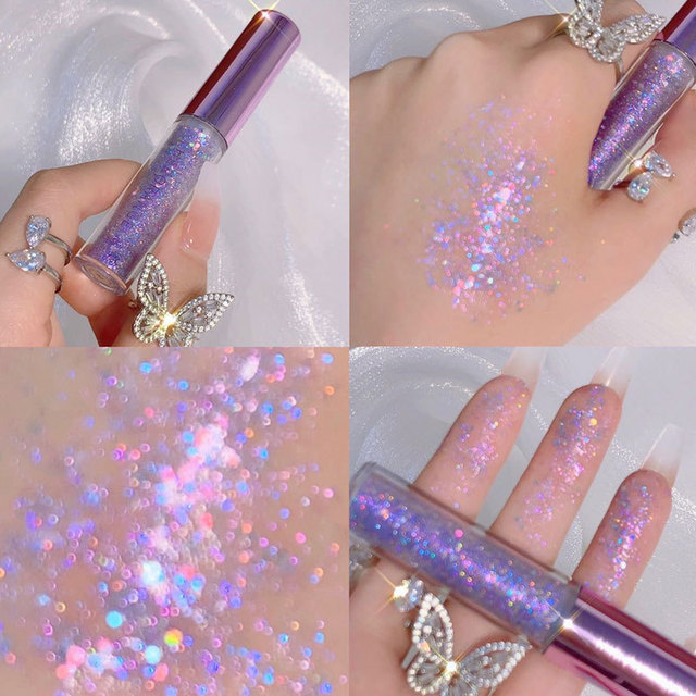 PCS Liquid Eyeshadow Pearlescent Waterproof Liquid Eyeshadow Quick-drying Glitter Shimmer Eye Makeup Beauty Neon Eyeshadow